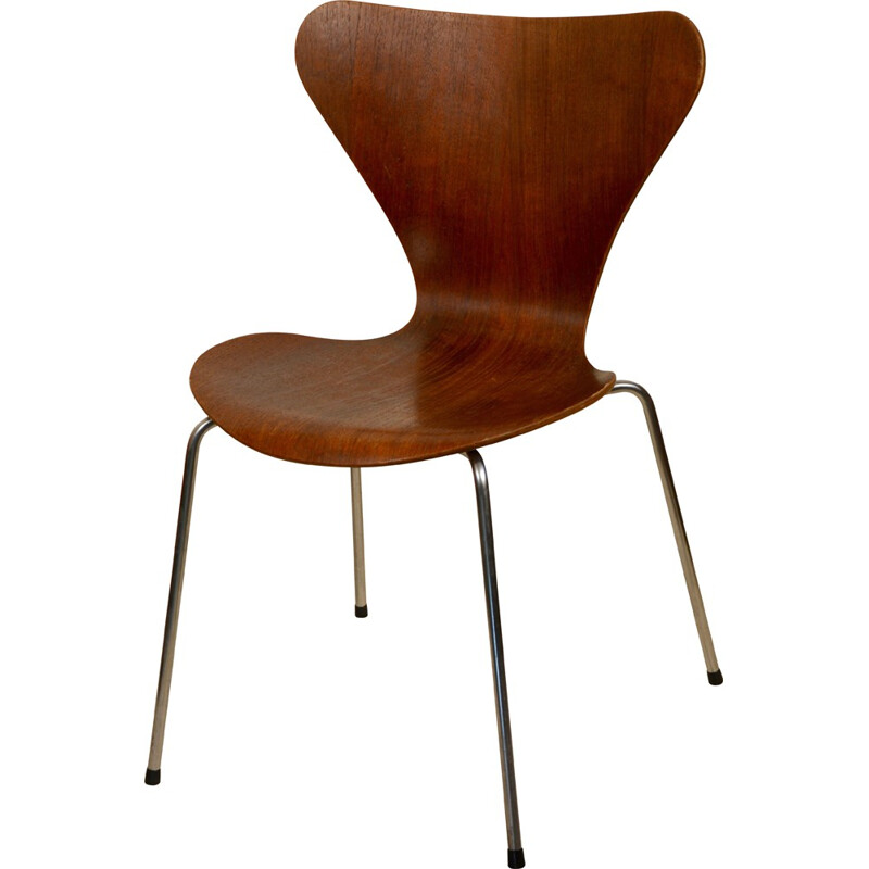 Fritz HANSEN serie 7 chair in teak, Arne JACOBSEN - 1950s