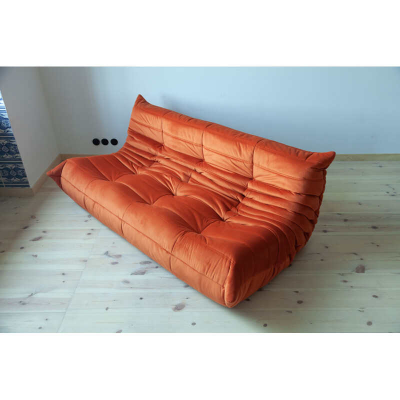 Sold at Auction: A Ligne Roset 'Togo' leather lounge suite, 1970s