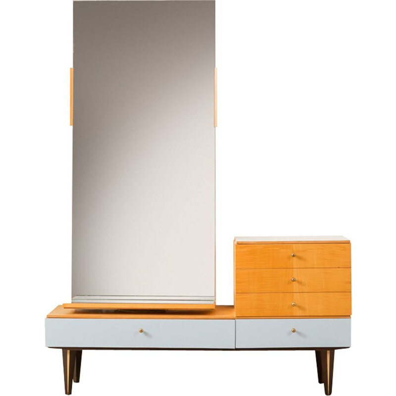 Vintage dressing table in birch Germany 1960s