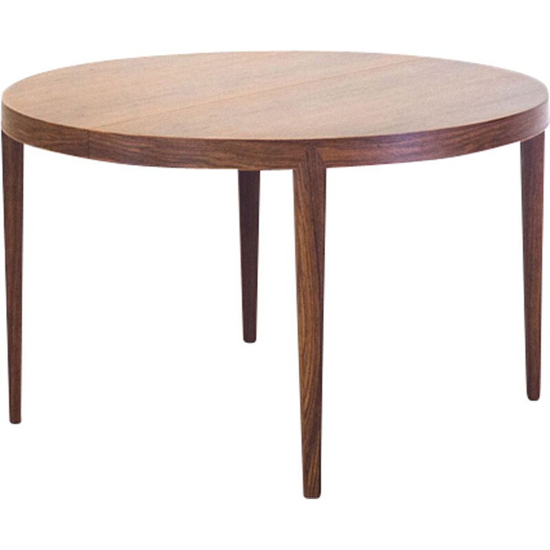 Vintage dining table in rosewood extendable by Severin Hansen Jr. for Haslev Møbelsnedkeri