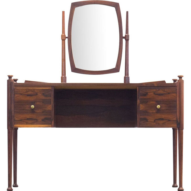 Vintage danish dressing table in rosewood 1950s