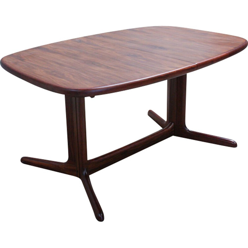 Vintage oval dining table in rosewood from Rasmus