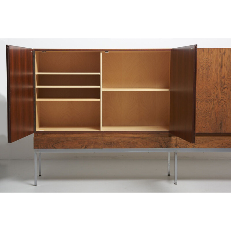 Vintage sideboard A B-60 in rosewood by Dieter Waeckerlin for Behr Germany