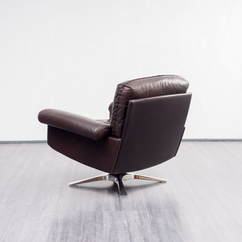 Vintage lounge chair in leather model DS31 by De Sede 1970s