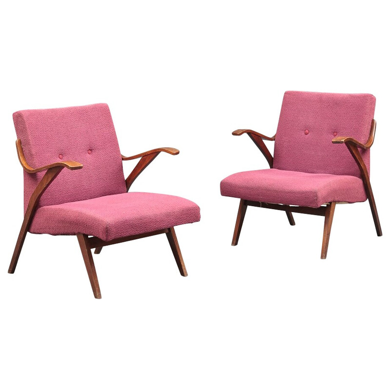 Paire de fauteuils Danois - années 50