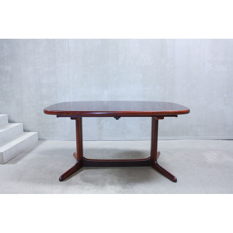 Vintage danish oval dining table in rosewood 1960s