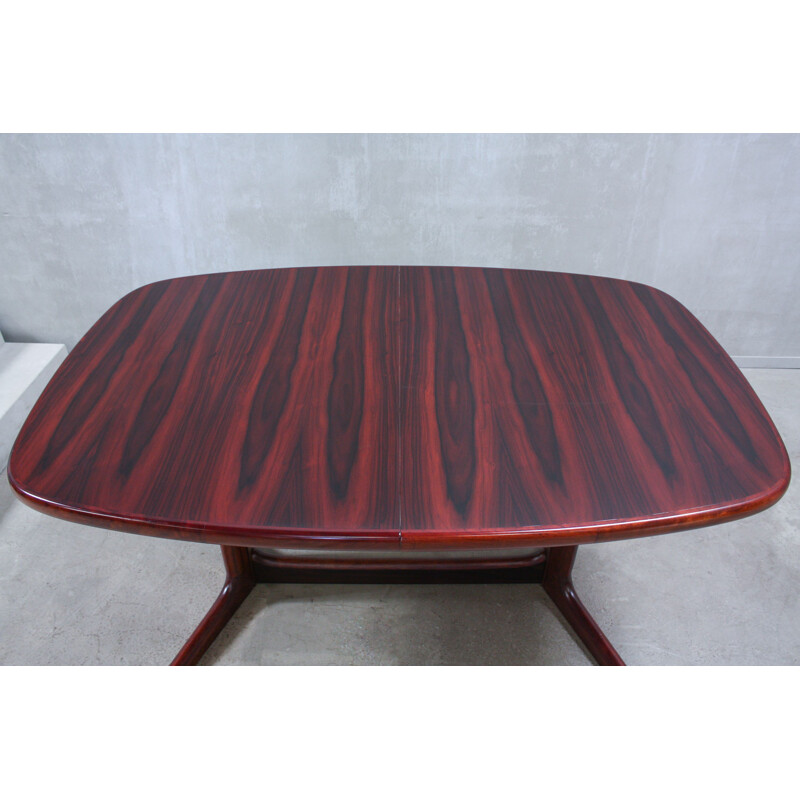 Vintage danish oval dining table in rosewood 1960s