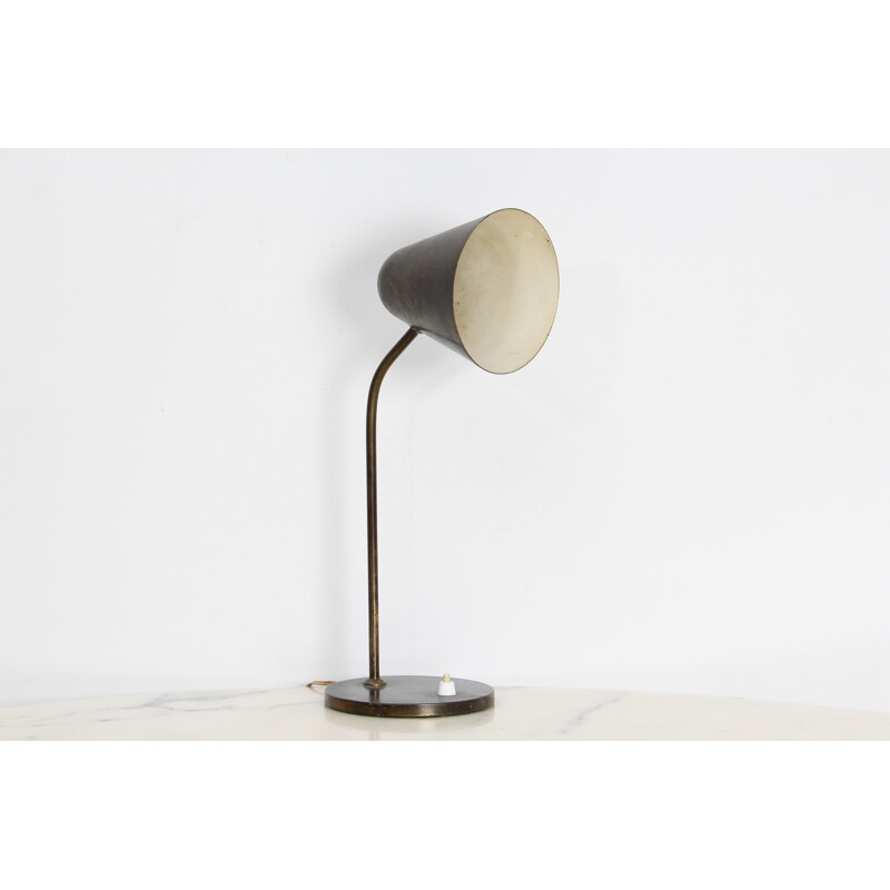 Vintage metalen bureaulamp, 1950