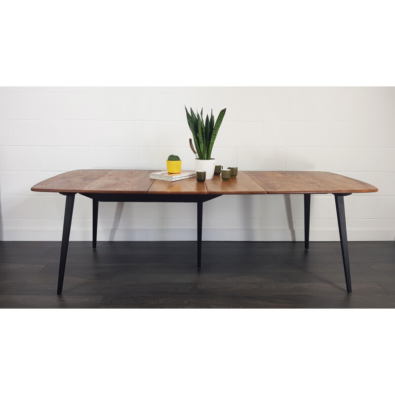 Vintage extending table for Ercol in elm and beech 1960s