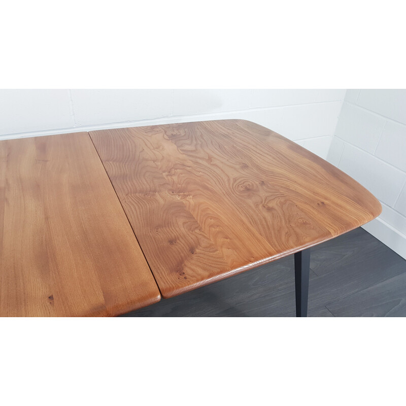 Vintage extending table for Ercol in elm and beech 1960s