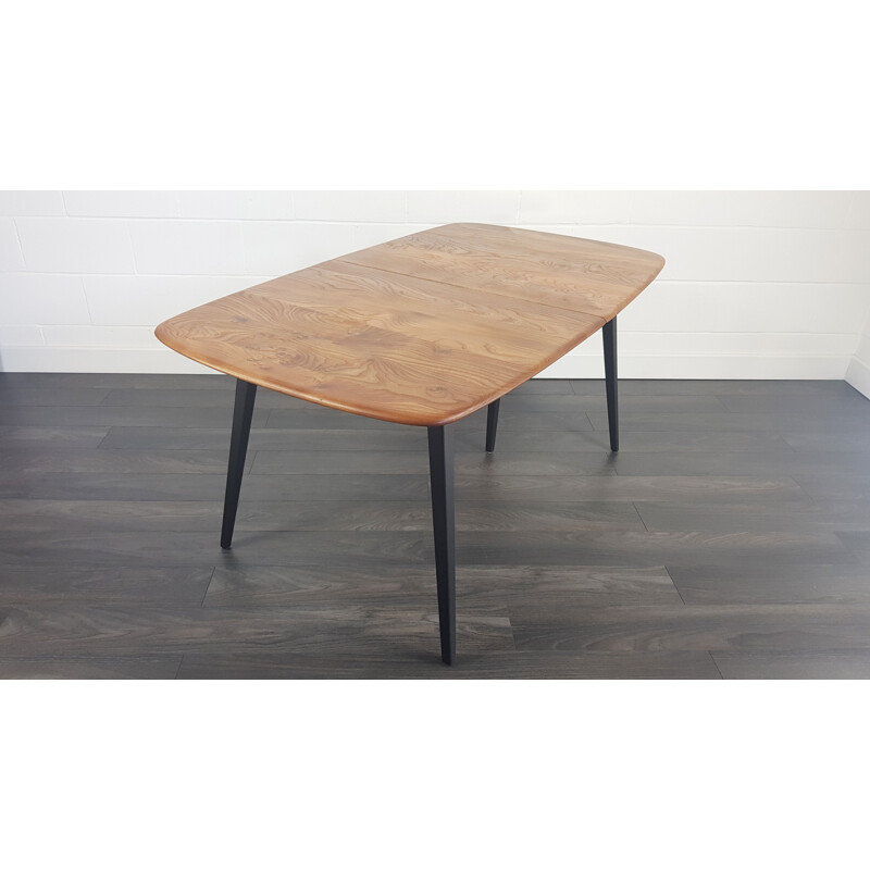 Vintage extending table for Ercol in elm and beech 1960s