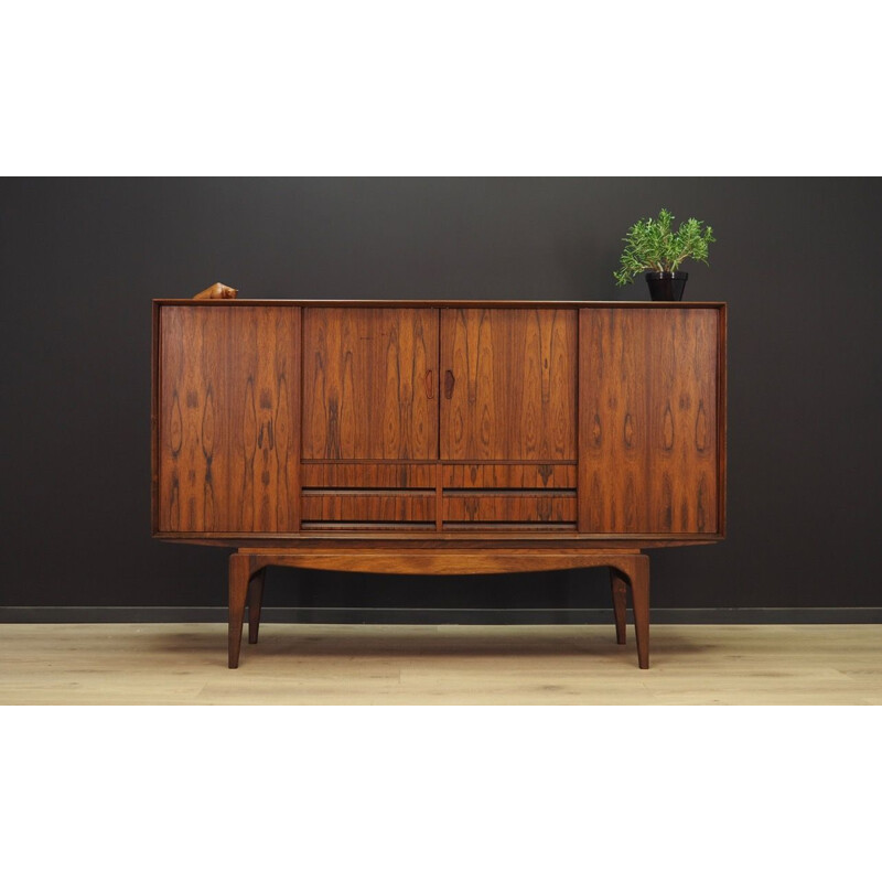 Vintage danish highboard in rosewood 1970s