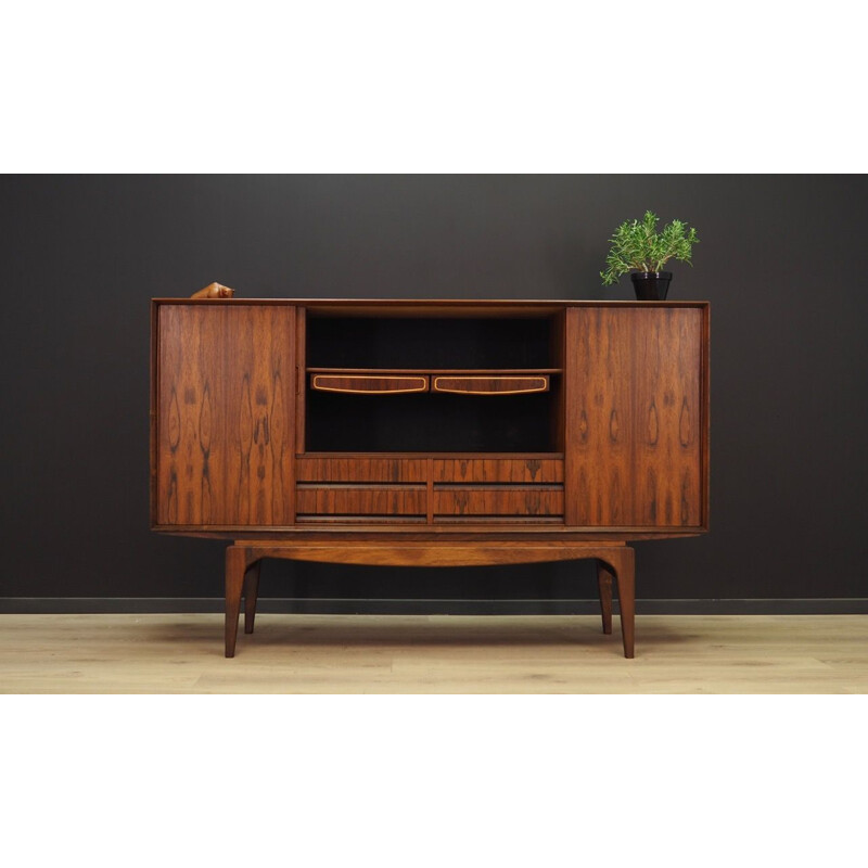 Vintage danish highboard in rosewood 1970s