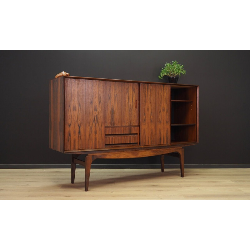 Vintage danish highboard in rosewood 1970s