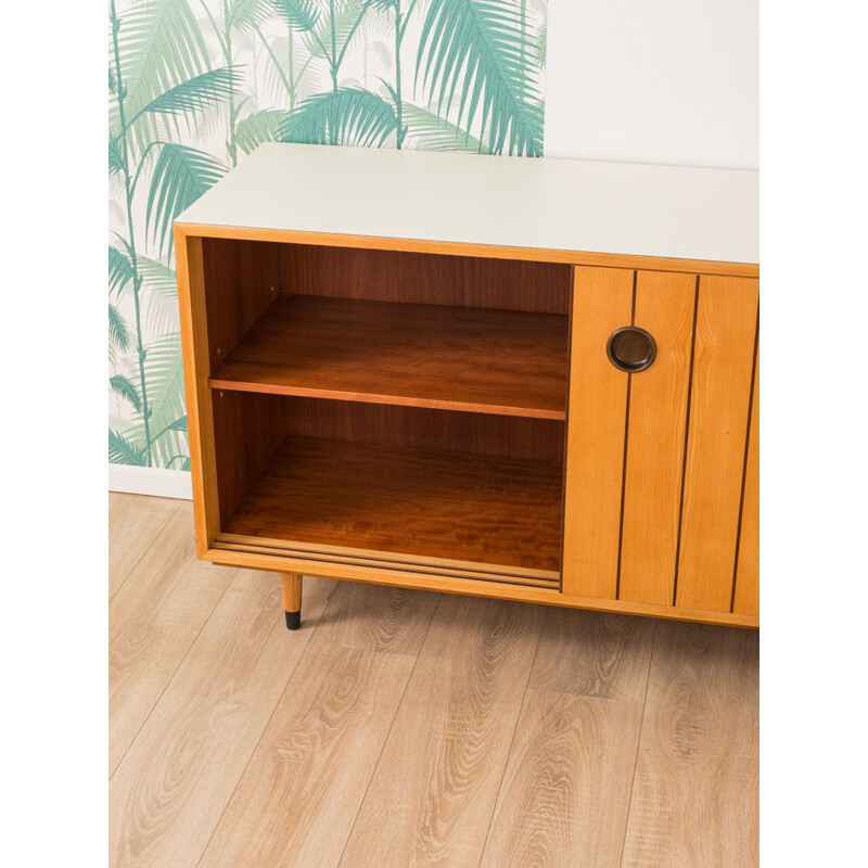 Vintage sideboard for Oldenburger Möbelwerkstätten in ash and white formica 1950s