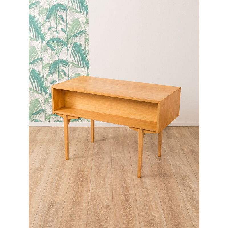 Vintage german desk in white formica and ashwood 1950s