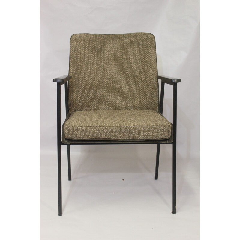 Vintage chair Mauser Germany 1960 fabric bis materials