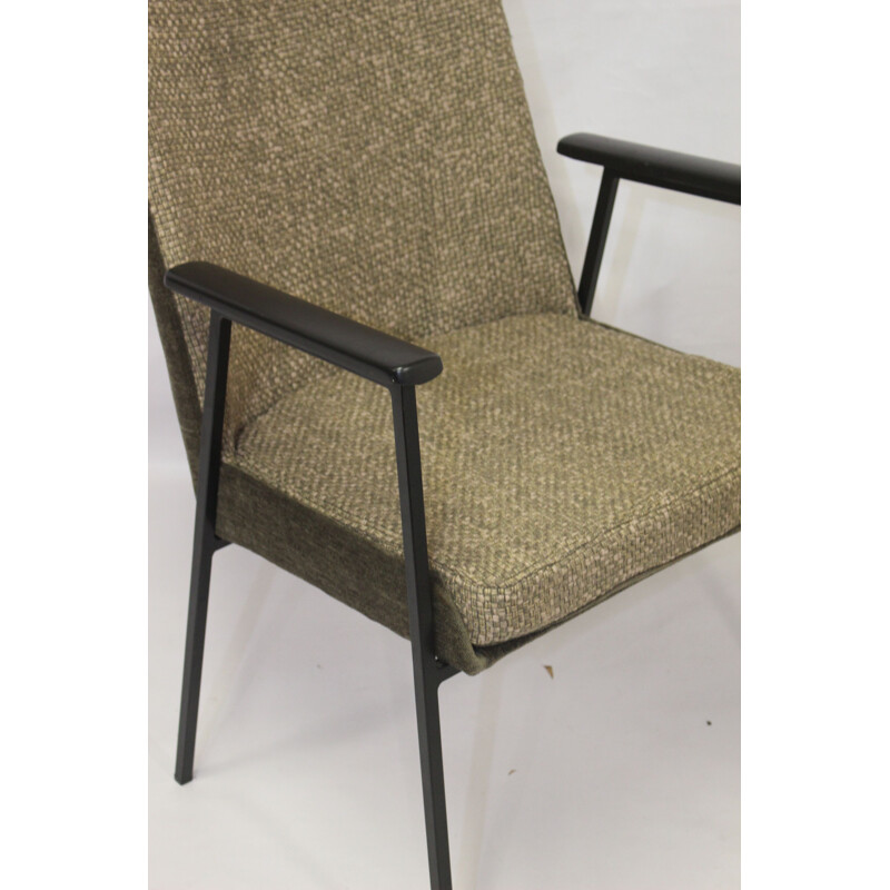 Vintage chair Mauser Germany 1960 fabric bis materials