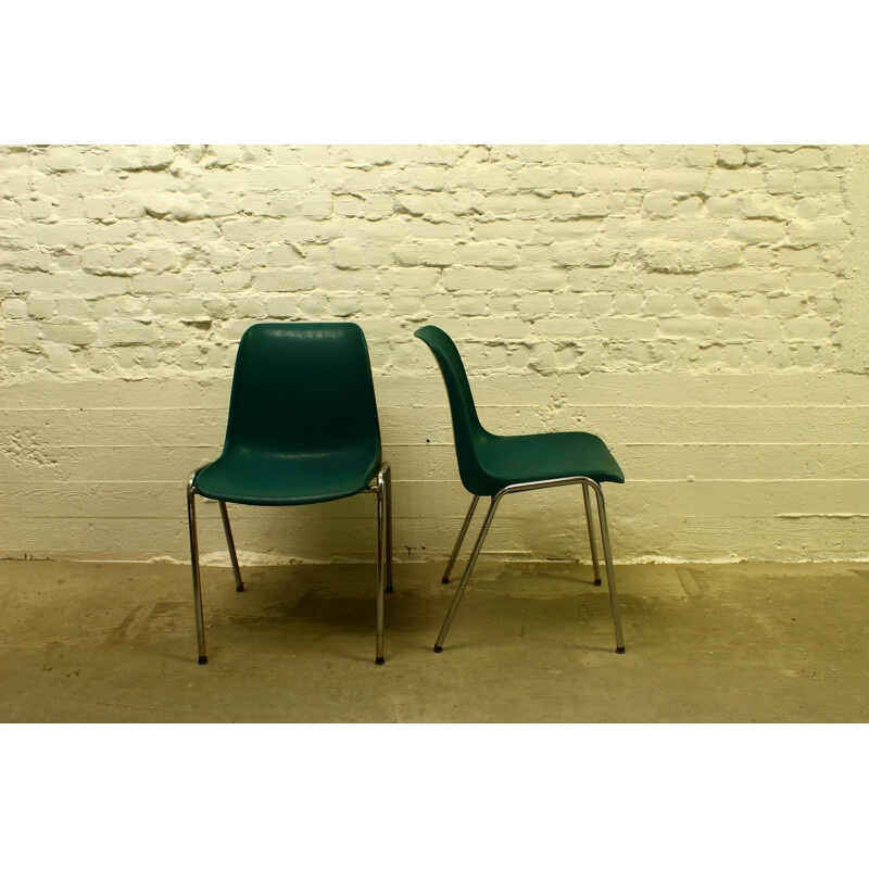 Suite de 6 chaises vintage 1970