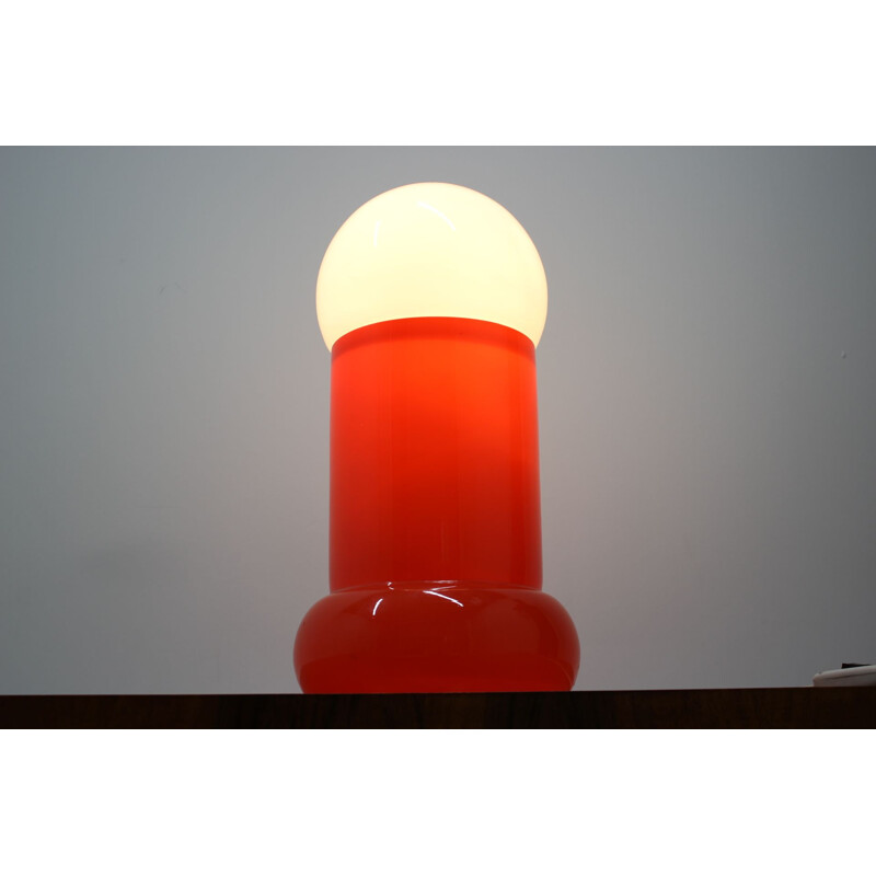 Vintage orange Table Lamp 1970s