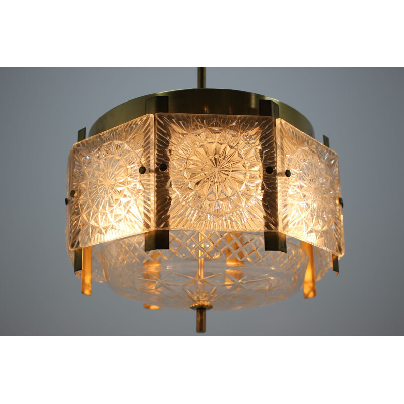 Paire de Chandeliers vintage par Kamenicky Senov 1970