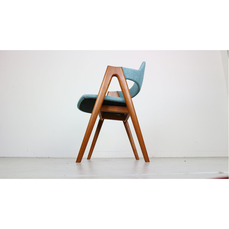 Ensemble de 4 chaises vintage en teck par Kai Kristiansen pour SVA Mobler