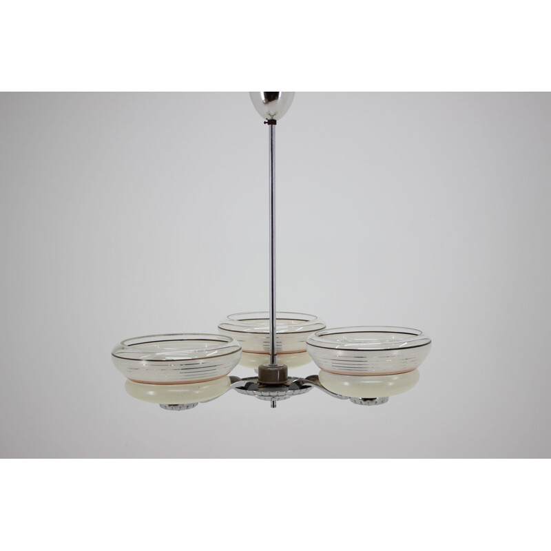 Vintage chandelier Zukov 1950s