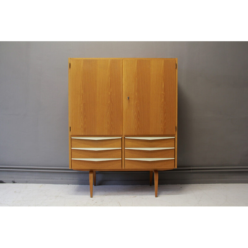 Wooden VEB D.W.H. cupboard, Franz EHRLICH - 1964