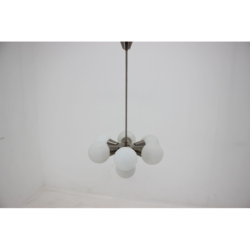 Vintage chandelier by Kamenicky Senov Sputnik 1960s