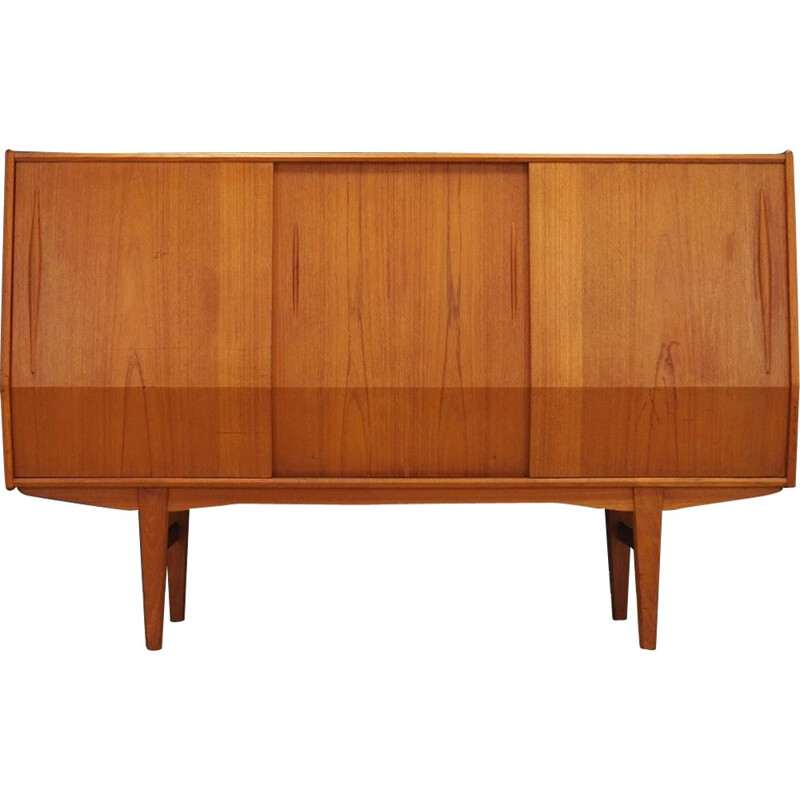 Vintage danish highboard in teakwood 1960s