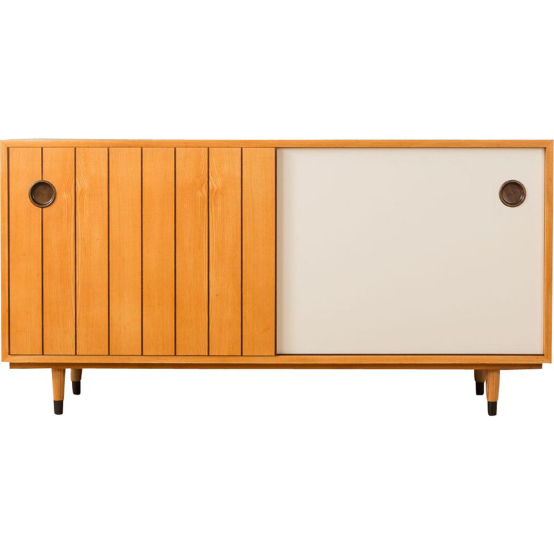 Vintage sideboard for Oldenburger Möbelwerkstätten in ash and white formica 1950s