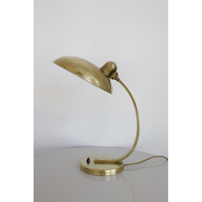 President table lamp in gilded brass by Christian Dell