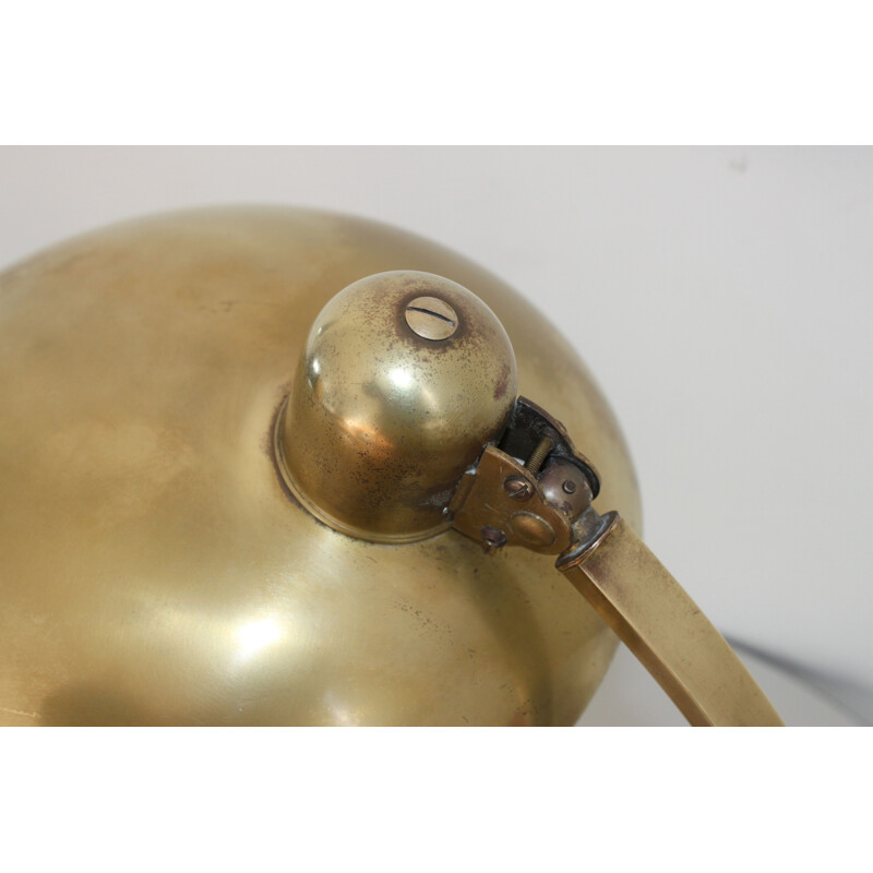 President table lamp in gilded brass by Christian Dell