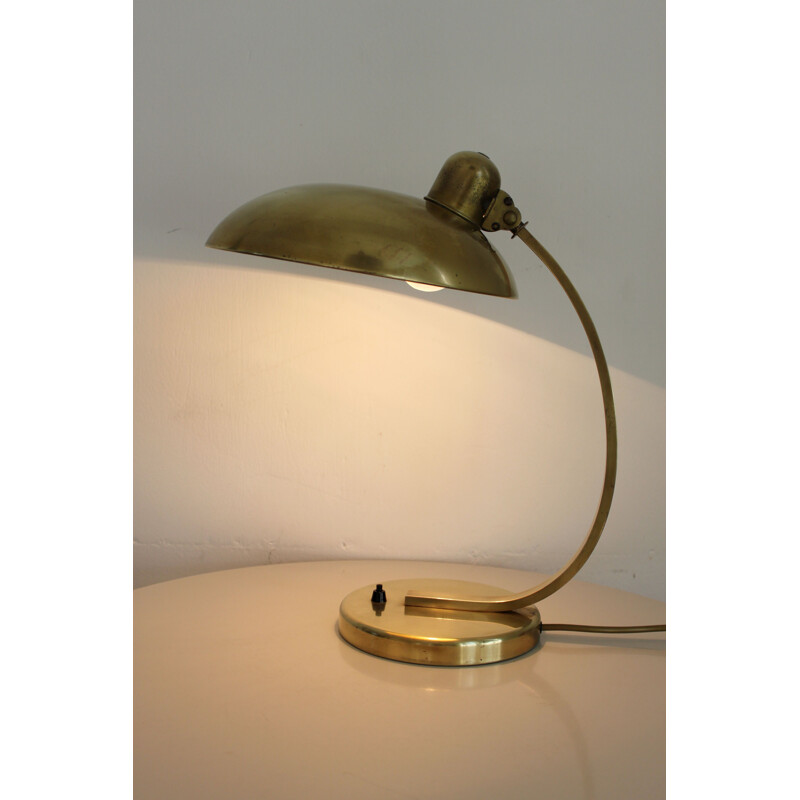 President table lamp in gilded brass by Christian Dell