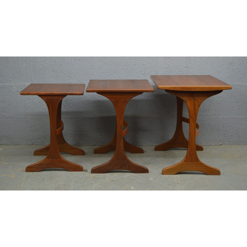 Vintage nesting tables in teak by G-Plan