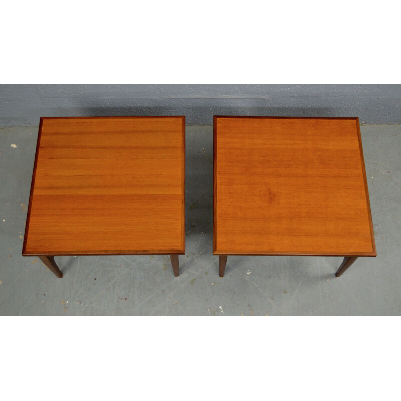 Pair of vintage side tables in teak by G-Plan