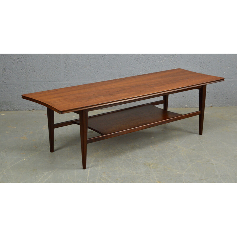 Table basse vintage en afromosia par Richard Hornby