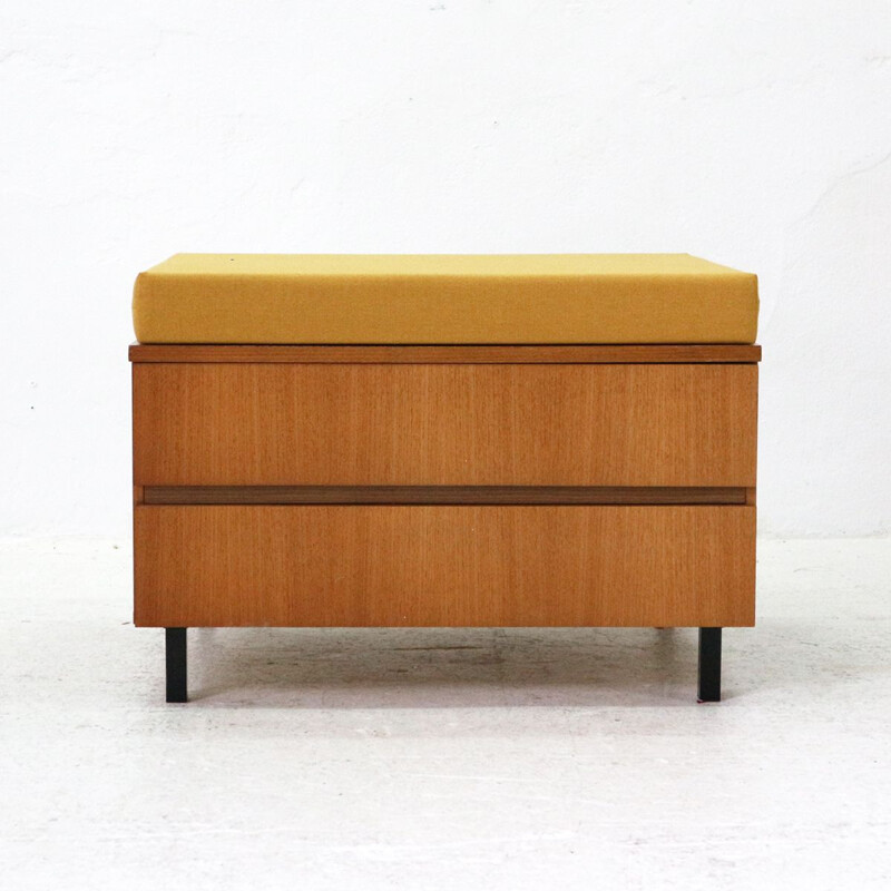 Vintage small modern Padded chest of drawers