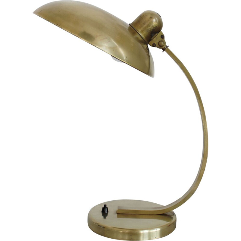 President table lamp in gilded brass by Christian Dell