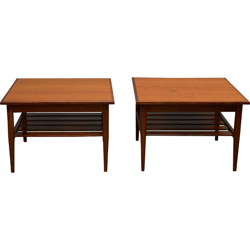 Pair of vintage side tables in teak by G-Plan