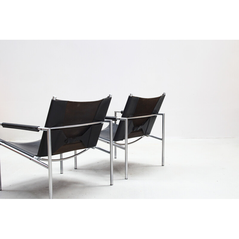 Set of 2 vintage armchairs by Martin Visser for Spectrum 1960s