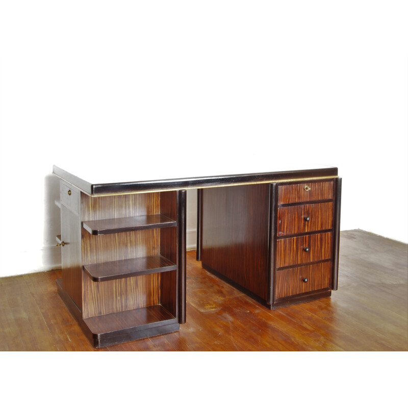 Bureau vintage en ébène de macassar 1930