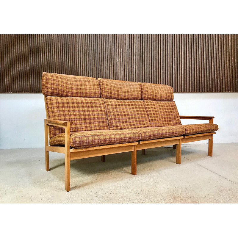 Dänisches Vintage-Sofa Capella für Niels Eilersen in Wolle und Eiche 1960