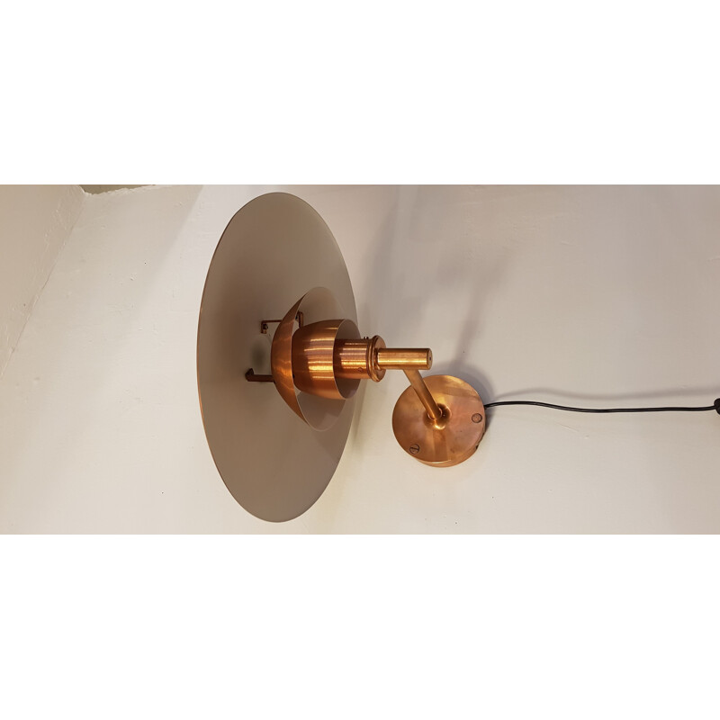 PH 4-53 wall lamp in copper by Poul Henningsen for Louis Poulsen