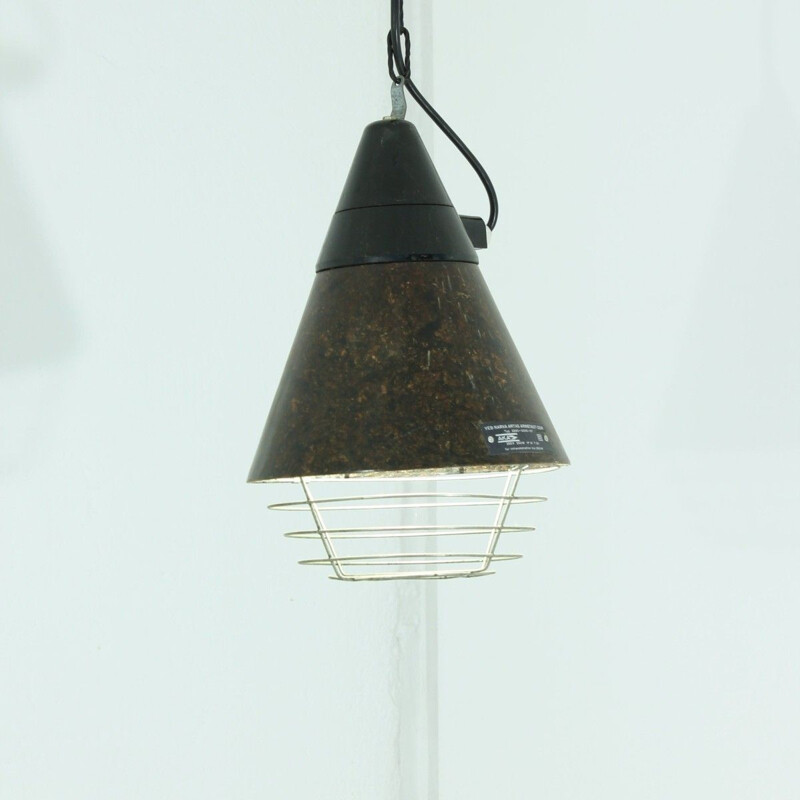 Lámpara de suspensión vintage de baquelita y metal, Alemania 1960