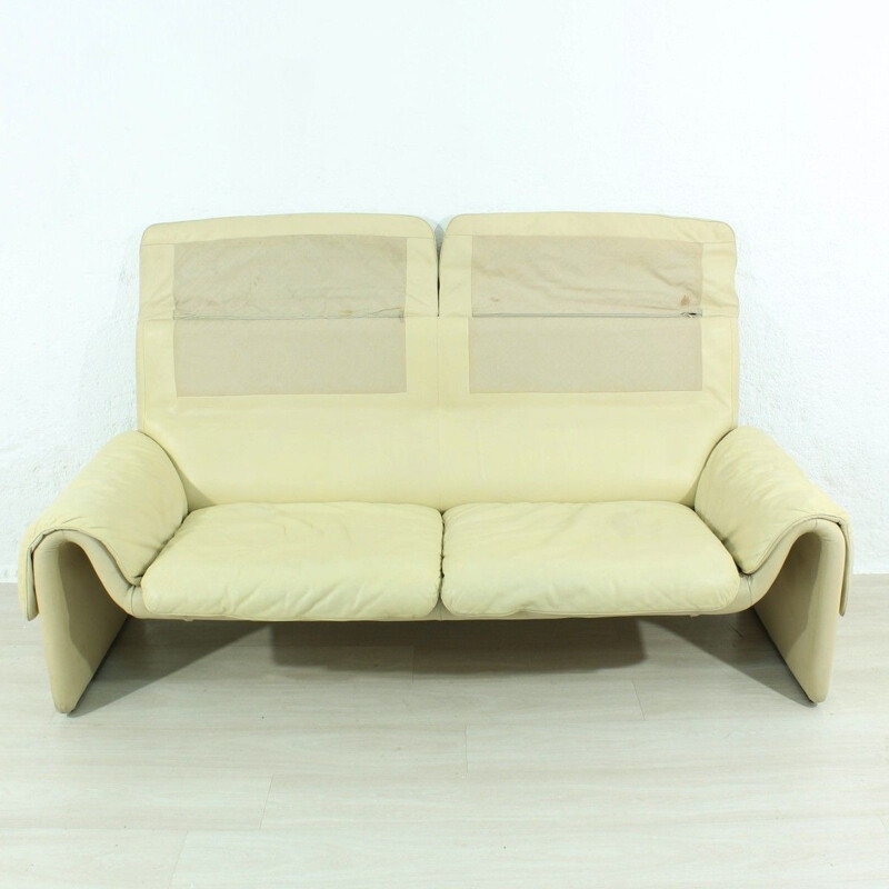 Vintage DS 2011 sofa for De Sede in beige leather 1960s