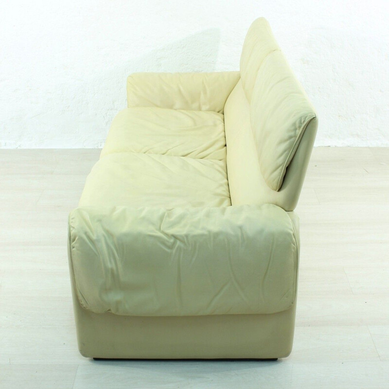 Vintage DS 2011 sofa for De Sede in beige leather 1960s