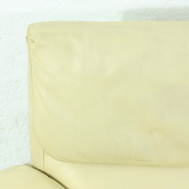 Canapé vintage DS 2011 pour De Sede en cuir beige 1960