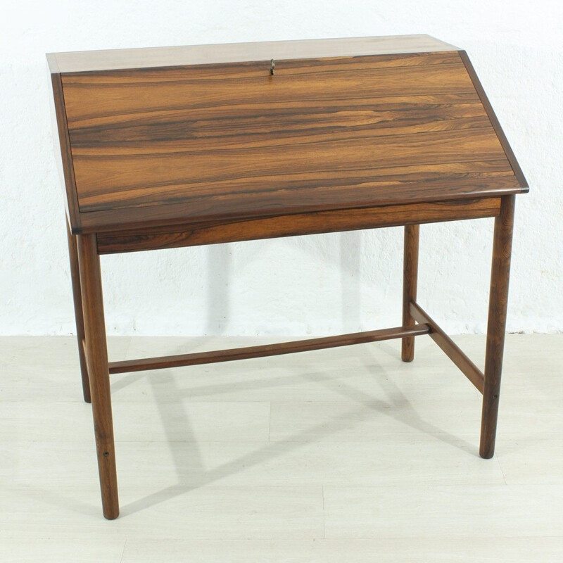 Vintage german writing desk in rosewood 1960s