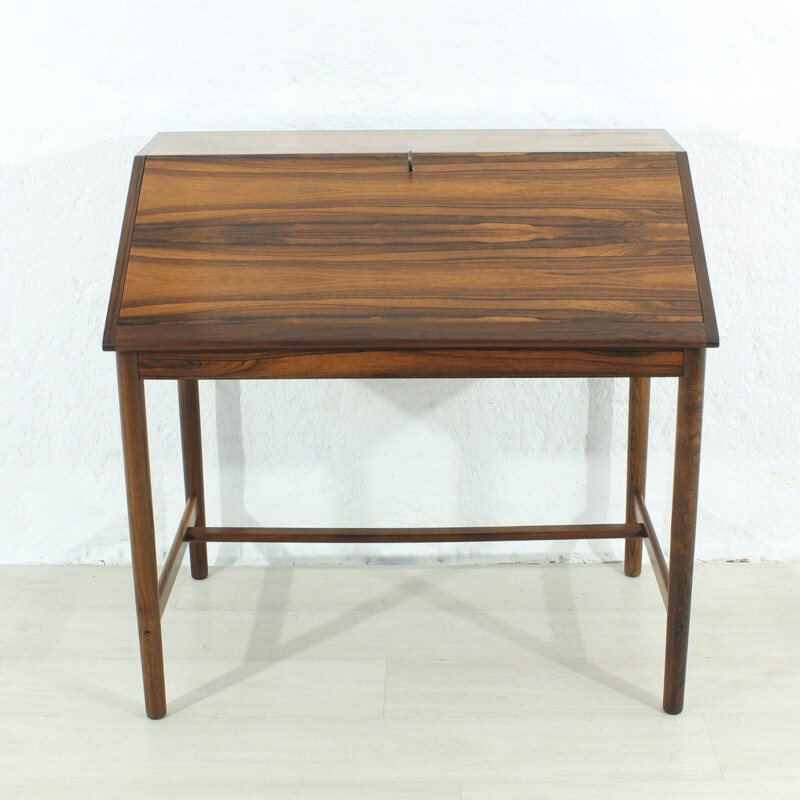 Vintage german writing desk in rosewood 1960s